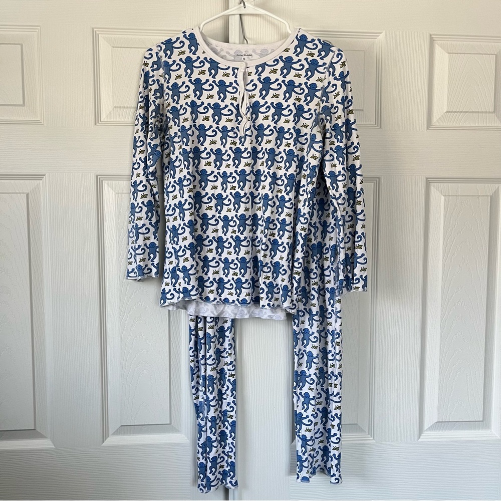 Roller Rabbit Blue monkey pajamas